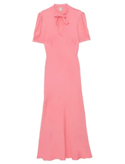 Best Ines de la Fressange Paris Cerise long pink dress