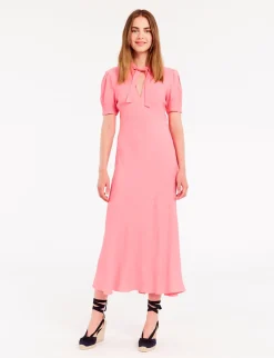 Best Ines de la Fressange Paris Cerise long pink dress