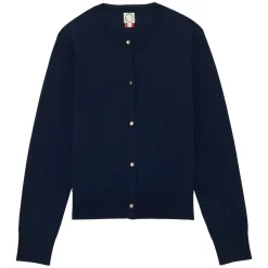 Shop Ines de la Fressange Paris Cesarion navy cardigan