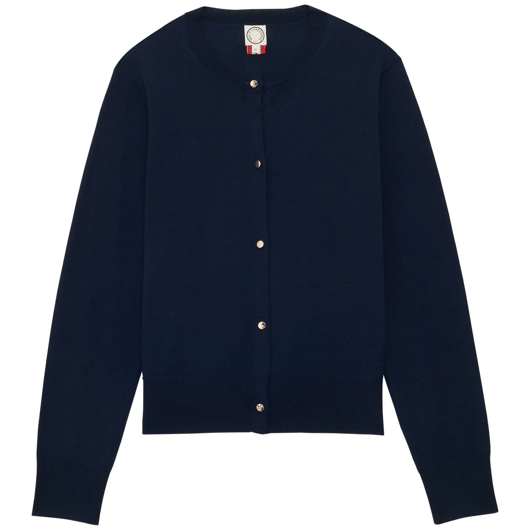 Shop Ines de la Fressange Paris Cesarion navy cardigan
