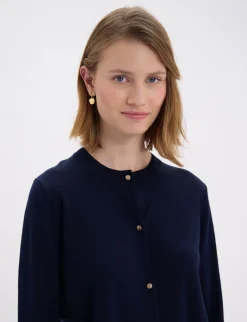 Shop Ines de la Fressange Paris Cesarion navy cardigan