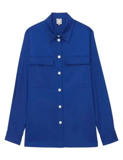 Discount Ines de la Fressange Paris Chandler blue shirt