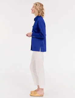 Discount Ines de la Fressange Paris Chandler blue shirt