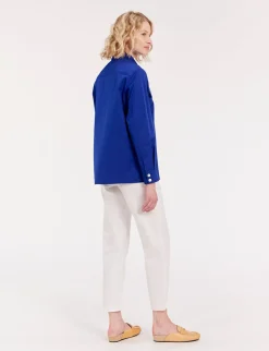 Discount Ines de la Fressange Paris Chandler blue shirt
