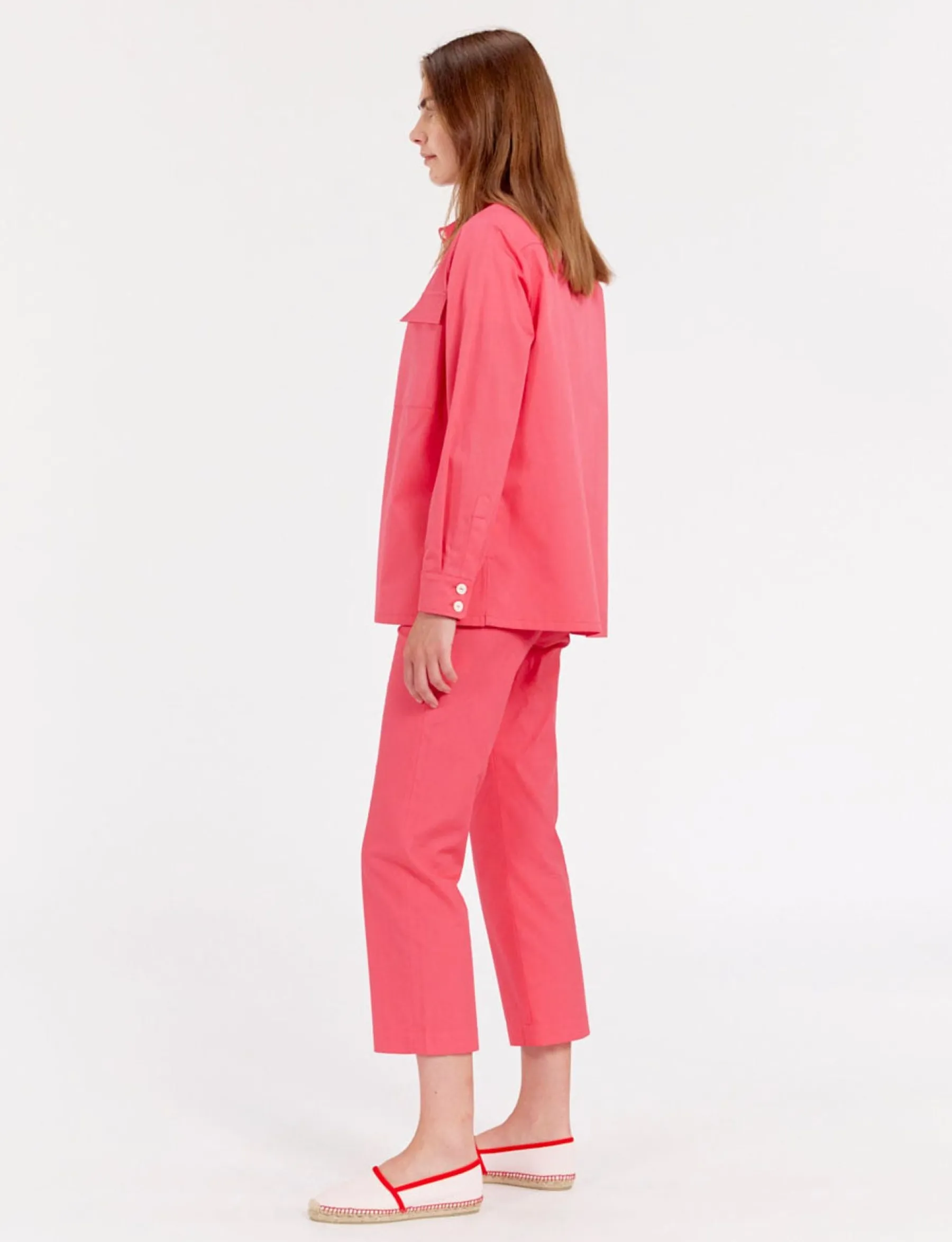 Cheap Ines de la Fressange Paris Chandler pink shirt