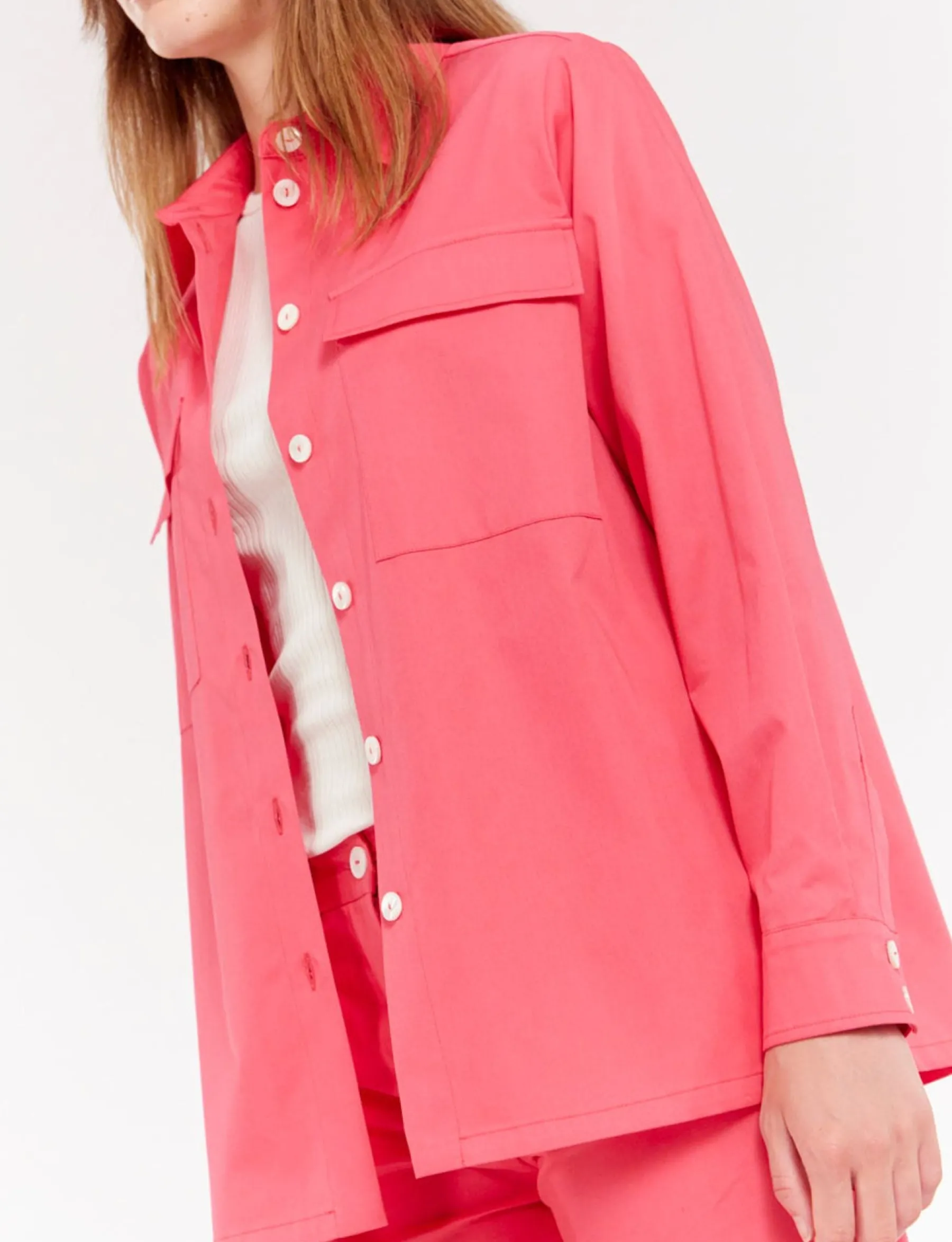 Cheap Ines de la Fressange Paris Chandler pink shirt