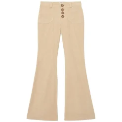 Clearance Ines de la Fressange Paris Charlotte cream corduroy trousers