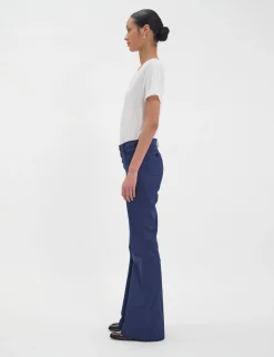 Online Ines de la Fressange Paris Charlotte navy cotton trousers