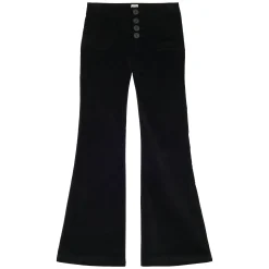 Best Sale Ines de la Fressange Paris Charlotte trousers in smooth black velvet
