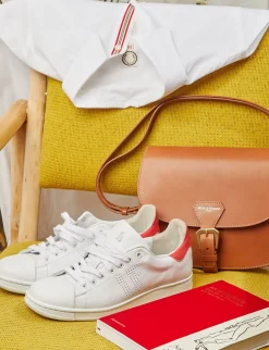 Fashion Ines de la Fressange Paris Charly red trainers