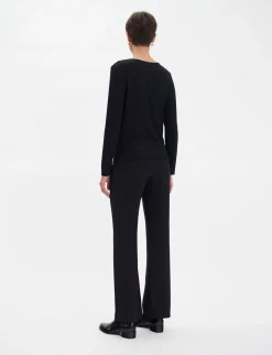 Store Ines de la Fressange Paris Cindy black long-sleeved T-shirt