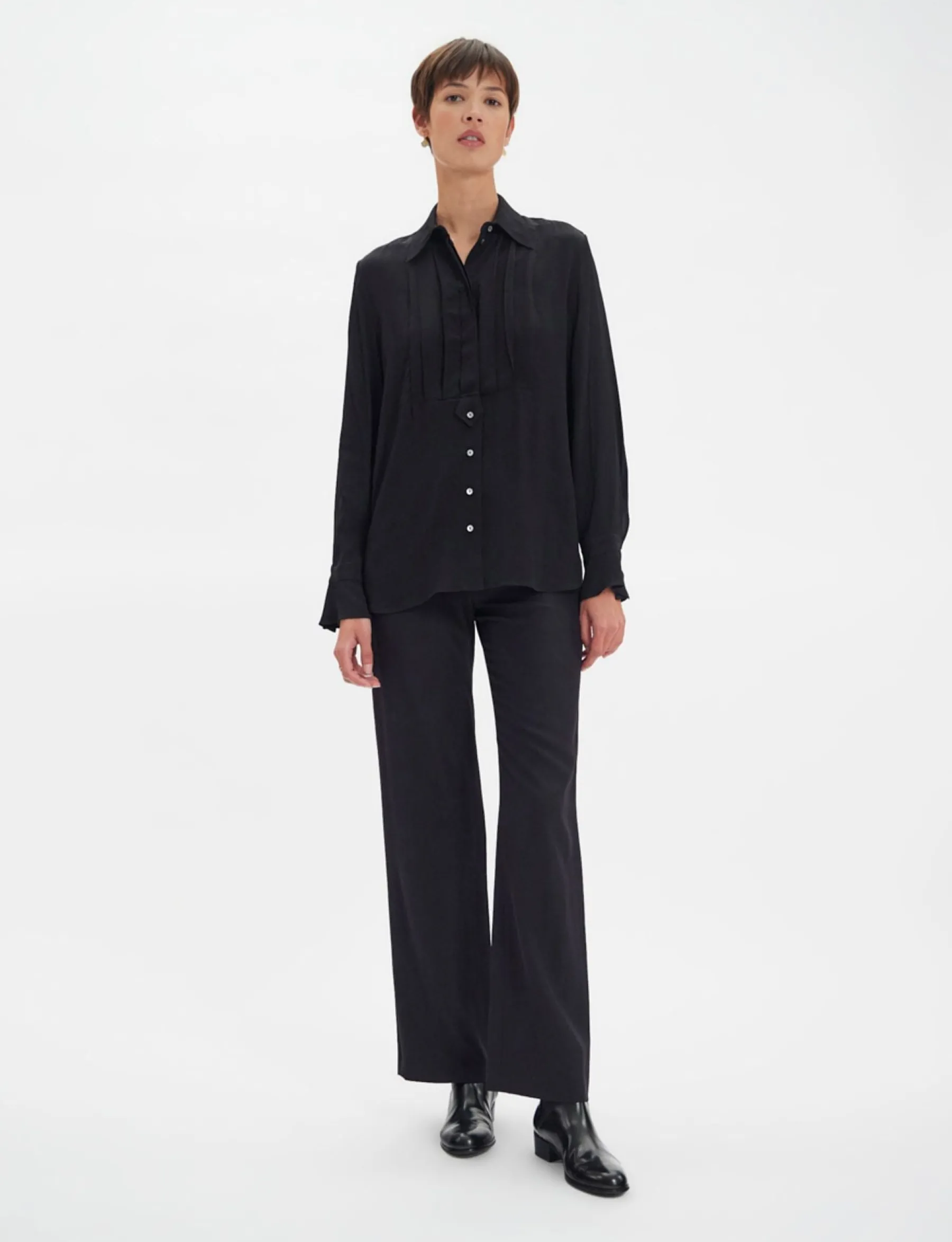 Clearance Ines de la Fressange Paris Clara black shirt