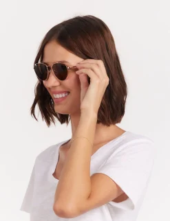 Outlet Ines de la Fressange Paris Clara rose gold sunglasses