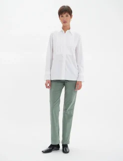 Discount Ines de la Fressange Paris Clara white cotton shirt