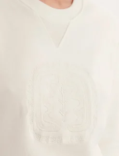 Shop Ines de la Fressange Paris Clémence ecru sweater