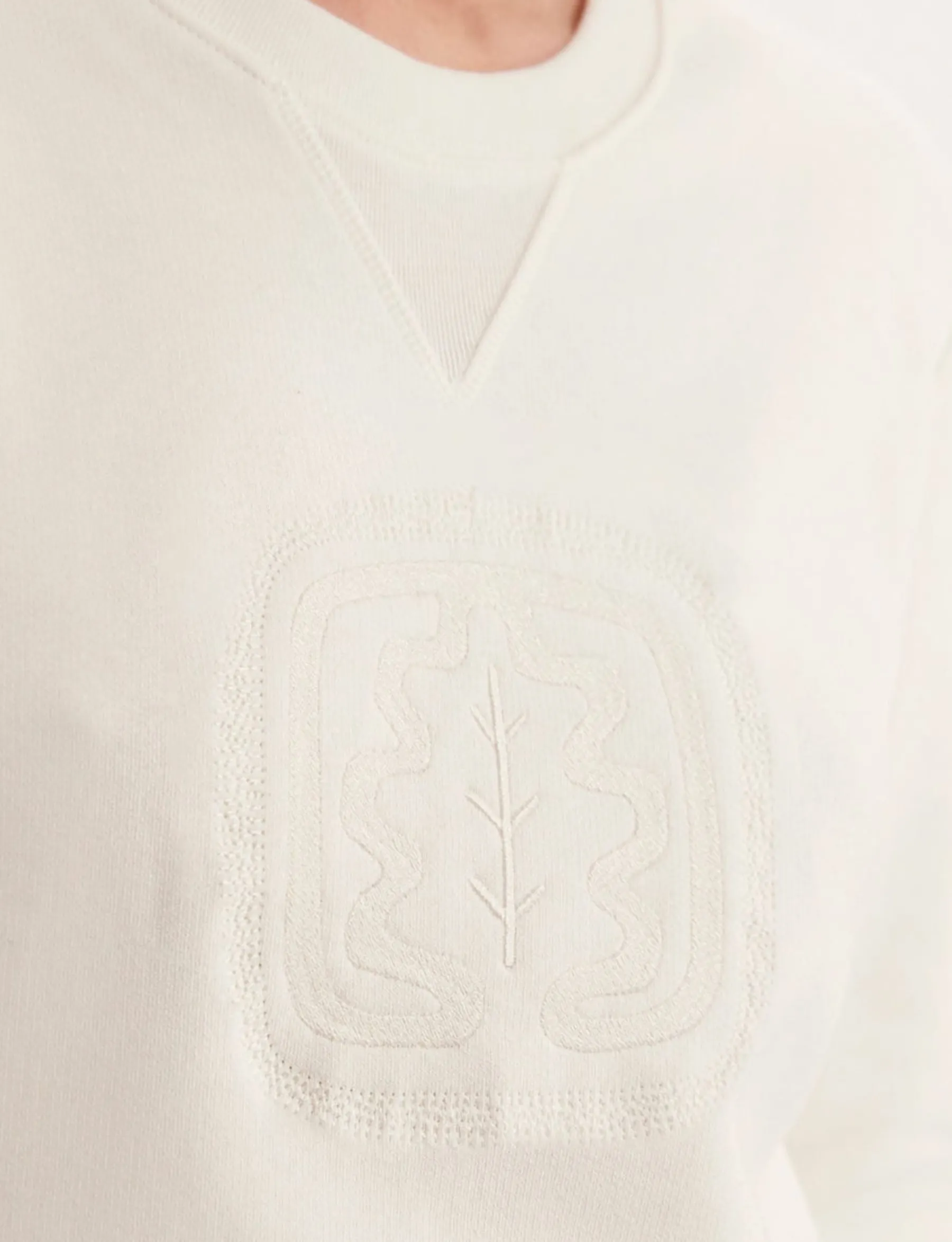 Shop Ines de la Fressange Paris Clémence ecru sweater