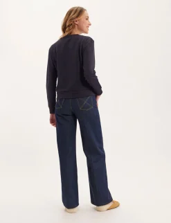 Hot Ines de la Fressange Paris Clémence navy blue sweater