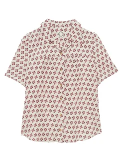 Outlet Ines de la Fressange Paris Constance blouse in printed linen