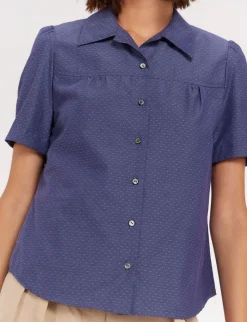 Hot Ines de la Fressange Paris Constance blue blouse