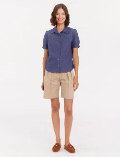 Hot Ines de la Fressange Paris Constance blue blouse