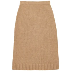 Best Sale Ines de la Fressange Paris Damia skirt in camel wool