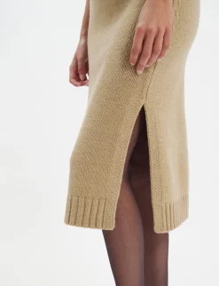Best Sale Ines de la Fressange Paris Damia skirt in camel wool