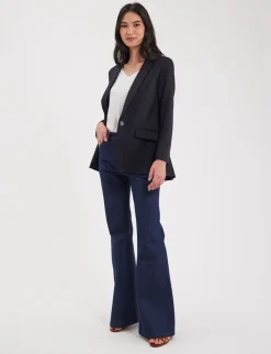 Best Sale Ines de la Fressange Paris Dark blue Bruna jacket ALREADY ON THE SITE