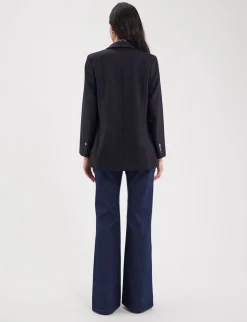 Best Sale Ines de la Fressange Paris Dark blue Bruna jacket ALREADY ON THE SITE