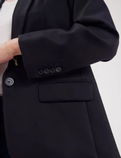 Best Sale Ines de la Fressange Paris Dark blue Bruna jacket ALREADY ON THE SITE