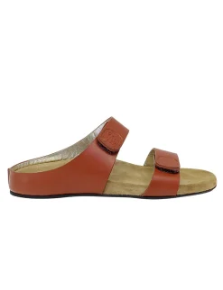 Sale Ines de la Fressange Paris Delia cognac leather mules