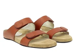 Sale Ines de la Fressange Paris Delia cognac leather mules