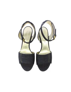 Sale Ines de la Fressange Paris Denim platform sandal
