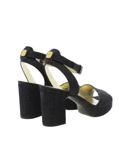 Sale Ines de la Fressange Paris Denim platform sandal