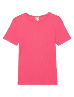 Best Sale Ines de la Fressange Paris Ella pink ribbed T-shirt