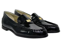 Cheap Ines de la Fressange Paris Elvire black patent leather loafer