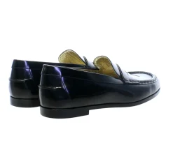 Hot Ines de la Fressange Paris Elvire loafer in black glacé leather