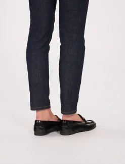 Hot Ines de la Fressange Paris Elvire loafer in black glacé leather