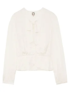 Hot Ines de la Fressange Paris Emeline ecru top