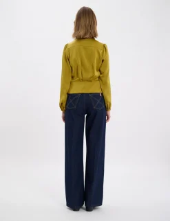 Best Sale Ines de la Fressange Paris Emeline mustard top