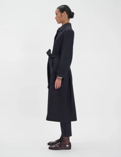 Best Ines de la Fressange Paris Esme black wool coat