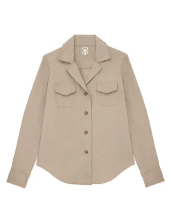 Fashion Ines de la Fressange Paris Evana beige shirt