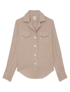 Cheap Ines de la Fressange Paris Evana plaid shirt