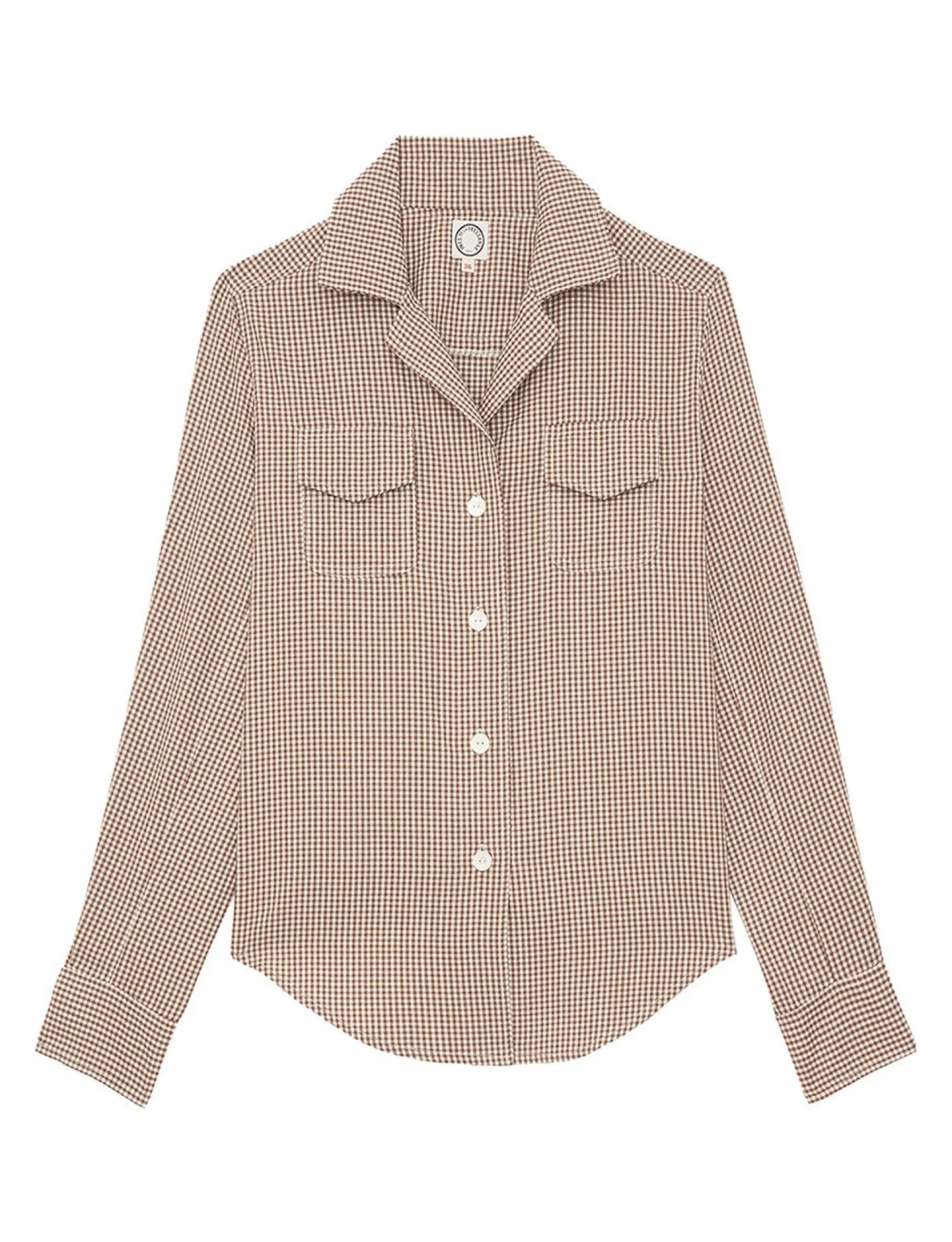 Cheap Ines de la Fressange Paris Evana plaid shirt