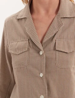 Cheap Ines de la Fressange Paris Evana plaid shirt