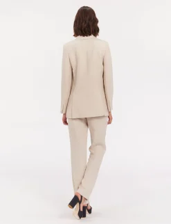 Sale Ines de la Fressange Paris Ezio jacket in sandy linen