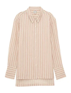 Sale Ines de la Fressange Paris Falco ecru striped shirt