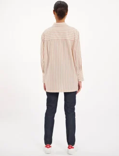 Sale Ines de la Fressange Paris Falco ecru striped shirt
