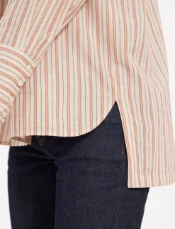 Sale Ines de la Fressange Paris Falco ecru striped shirt