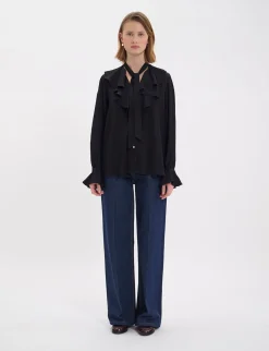 Best Sale Ines de la Fressange Paris Fanfan black shirt