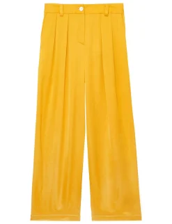 Flash Sale Ines de la Fressange Paris Fluid yellow buttercup Luciano trousers